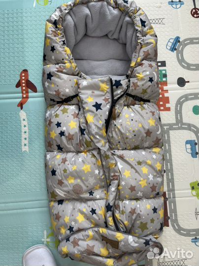 Зимний конверт в коляску mansita