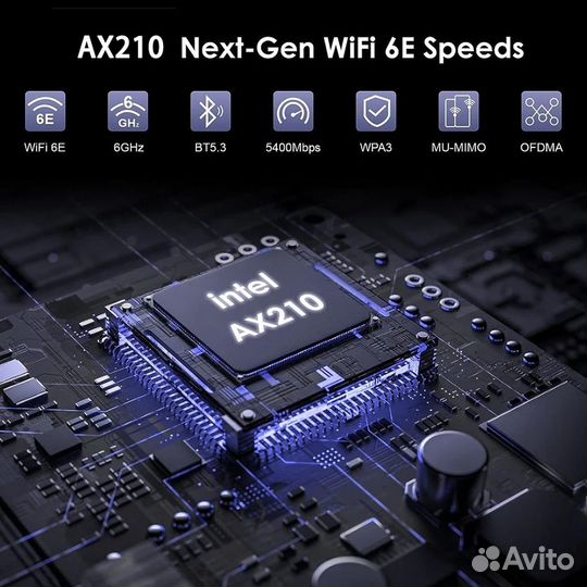 Wi-Fi 6E адаптер fenvi AXE3000 PRO Intel AX210