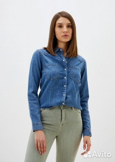Джинсовая рубашка женская 40-42 Springfield