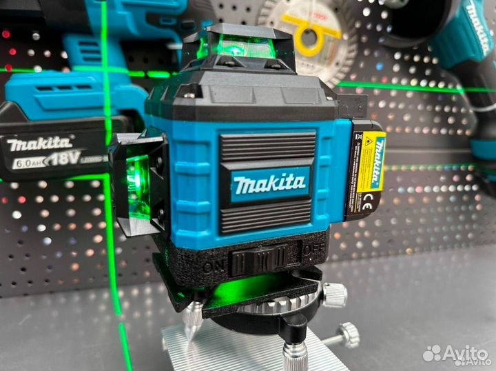 Лазерный уровень makita с штативом 4D