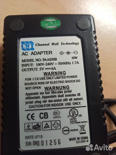 Блок питания 6А 5 V