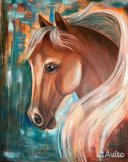 Интерьерная картина лошадь