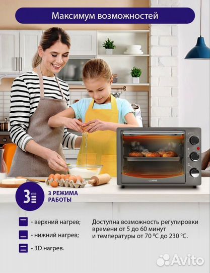 Электрическая мини печь