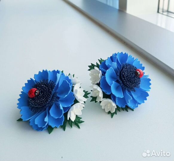 Резиночки для волос ручной работы