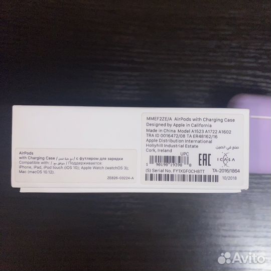 Беспроводные наушники apple airpods