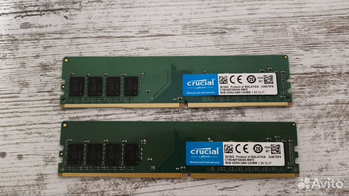 Оперативная память ddr4 16gb Crucial