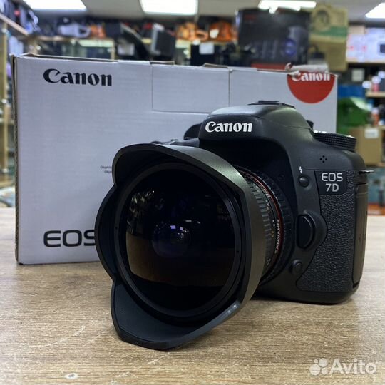 Фотоаппарат Canon EOS 7D + Объектив Samyang