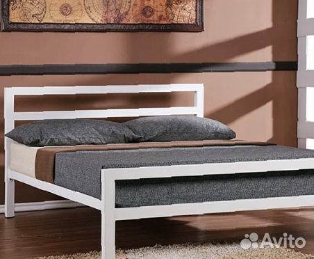 Кровать в стиле Лофт из металла180х200