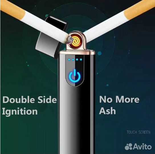 USB зажигалка металлическая подарочная