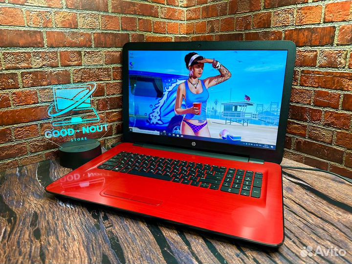 Топовый HP 4 Ядра Radeon 8Gb 128SSD 17*3