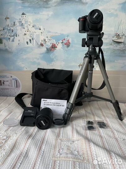 Фотоаппарат Nikon d3100 55-200mm