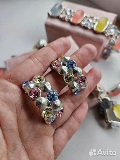 Винтажные клипсы Karl Lagerfeld оригинал