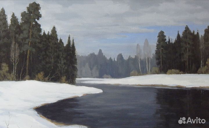 Картина, живопись, масло, холст