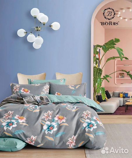 Постельное, сатин 2 сп с Европростынью, 150 г/м