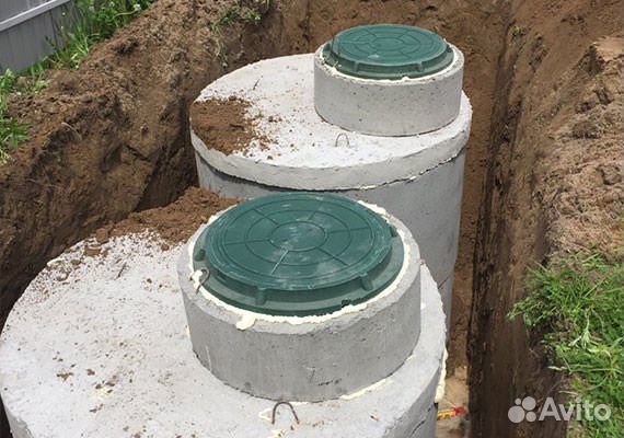 Септик из бетонных колец под ключ