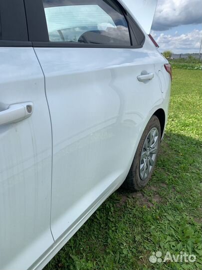 Hyundai solaris 2 дверь задняя левая