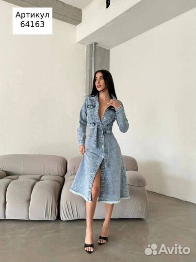 Платье джинсовое