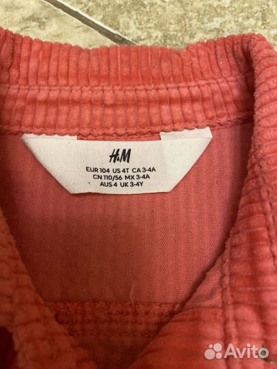 Платье для девочки hm 104