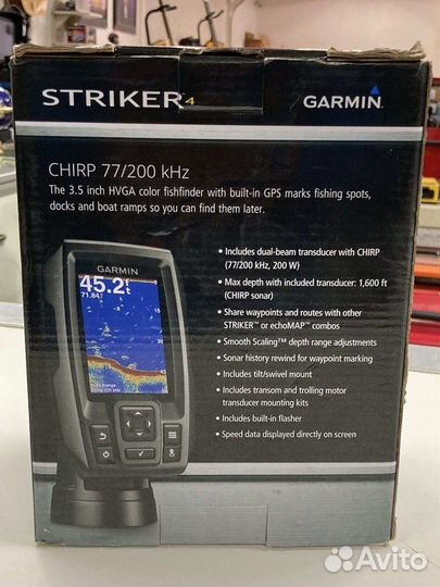 Эхолот garmin striker 4(1 год гарантии)