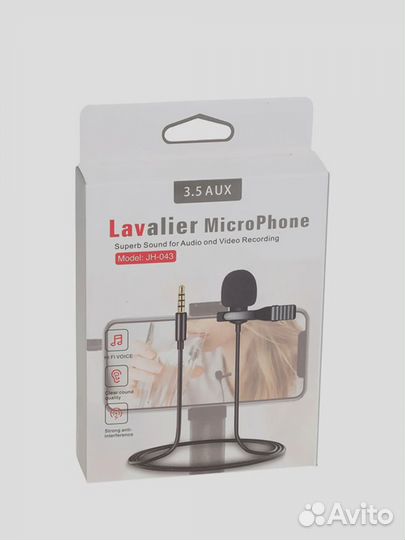 Микрофон петличка 3.5 AUX (JH-043)