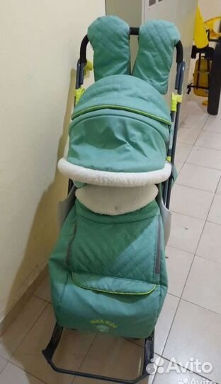 Детские санки коляска ника