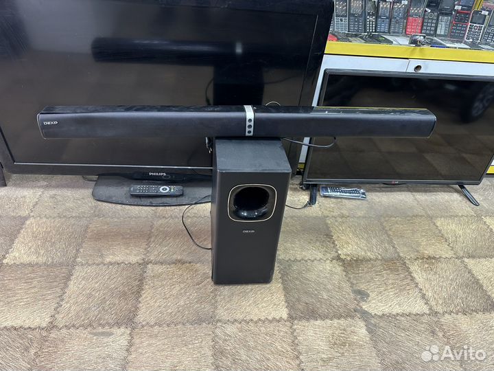 Саундбар Dexp V250 черный 2.1, 120 Вт, Bluetooth