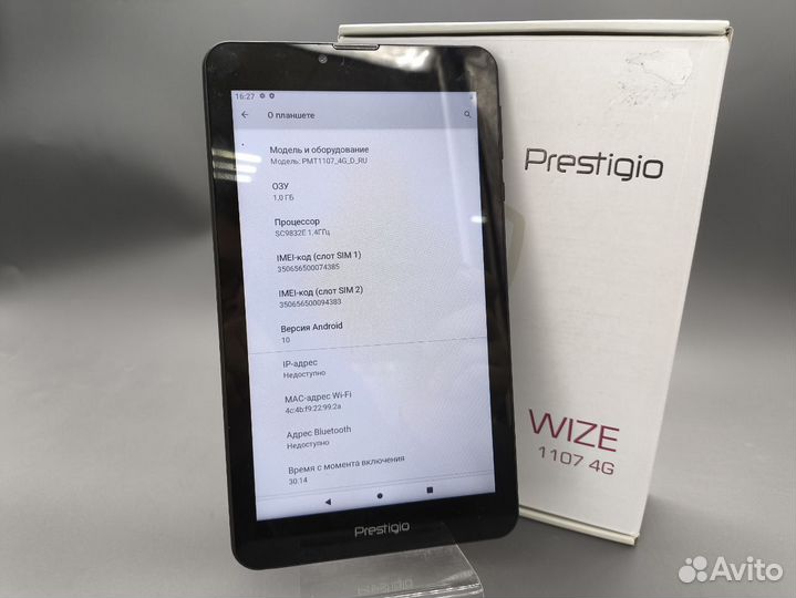 Планшет Prestigio wize 1107 4G 1/16 гб