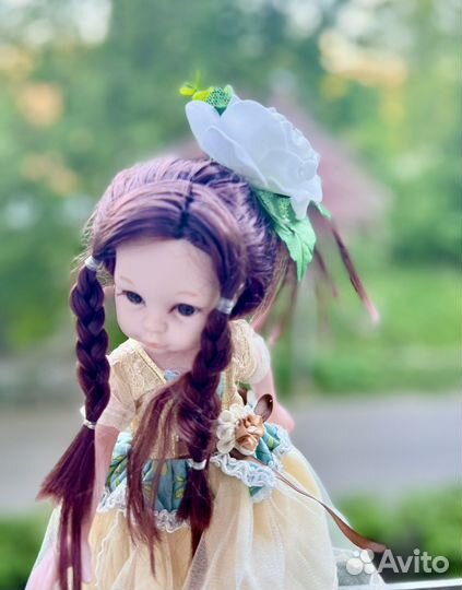 Резинки (банты) для волос ручной работы цветы