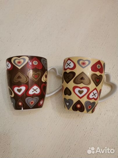 Набор керамических кружек 2 штуки
