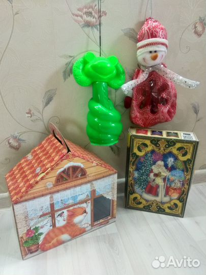 Коробка/мешок для детского Новогоднего подарка