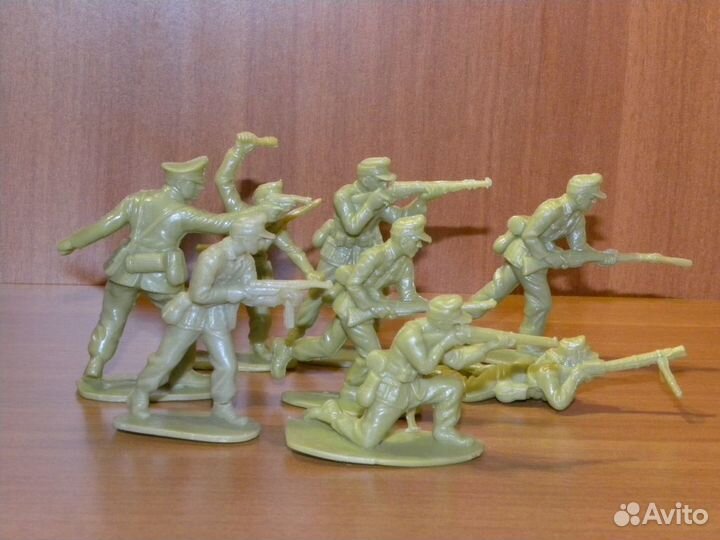 Солдатики пластмассовые немецкая пехота