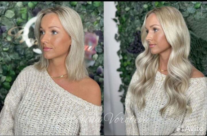 Микро наращивание волос на короткие волосы