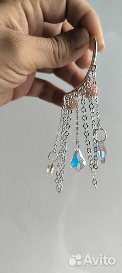 Каффа на ухо клипса кафф серьга моносерьга