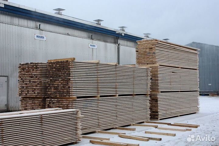 Доска обрезная хвойная 50*150/200/250*6000 мм, 1 с