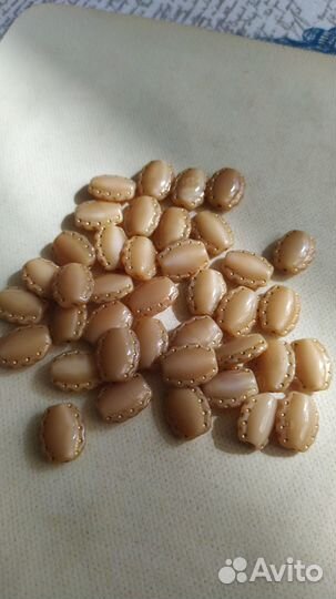 Стеклянные бусины бронь