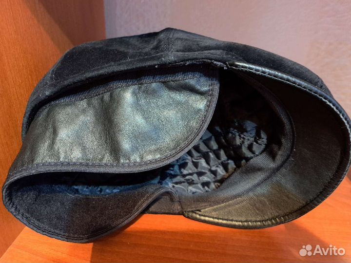 Мужская кепка,натуральная замша