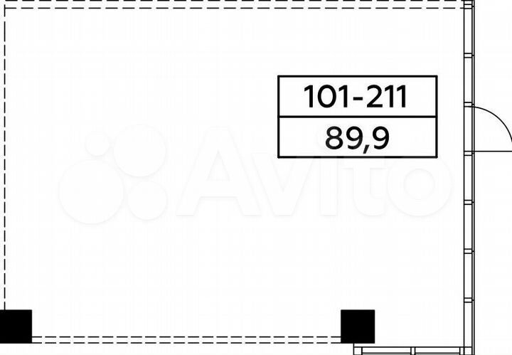 Аренда торговое помещение площадью 116.4 кв.м