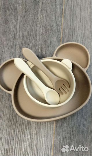 Набор детской силиконовой посуды