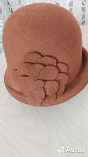 Женская шляпа фетровая, Мужская кепка с ушками