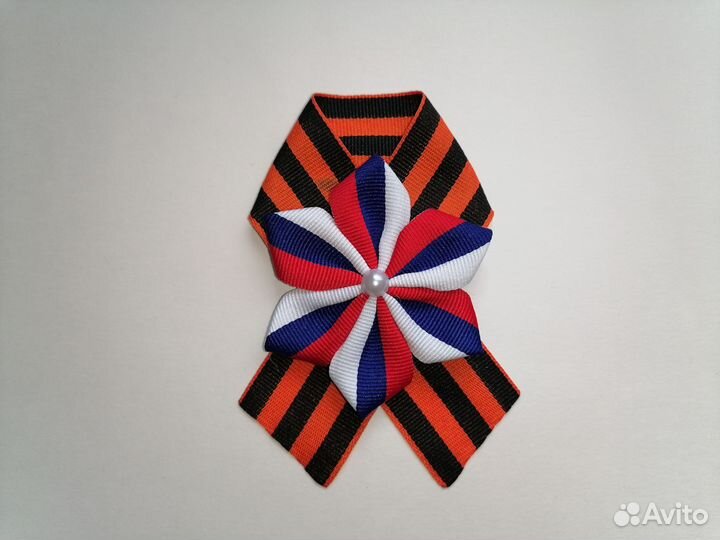 Георгиевская лента, брошь, значок, ручная работа