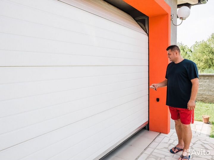 Гаражные секционные ворота 1-2 дн + замер