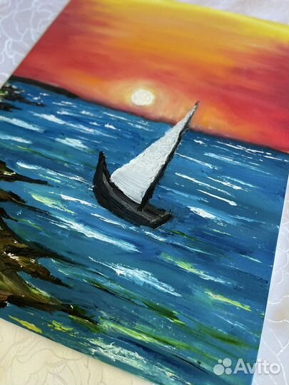 Картина маслом Океанская красота