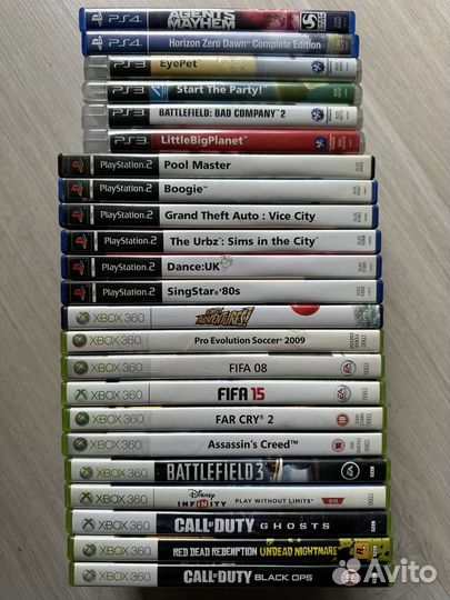 23 игры на PS4, PS3, PS2, XBox 360
