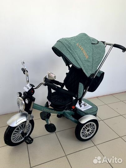 Велосипед трехколесный chopper luxmom 5199 зеленый
