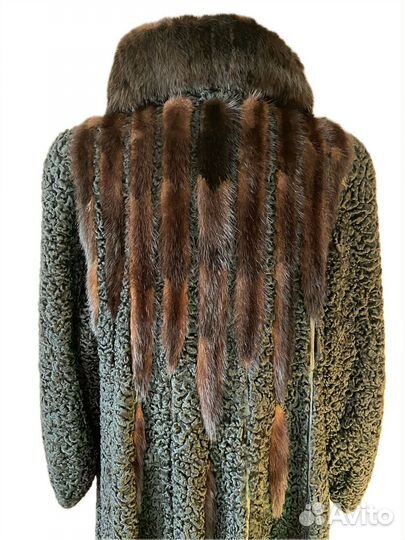 Шуба из Каракуля с Норкой р. 48