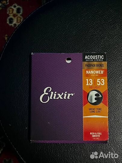 Elixir 13-53 акустика nanoweb оригинал