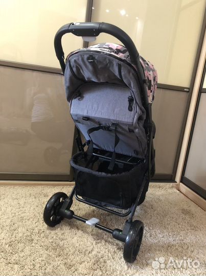Коляска babalo 2021 серая камуфляж с сумкой
