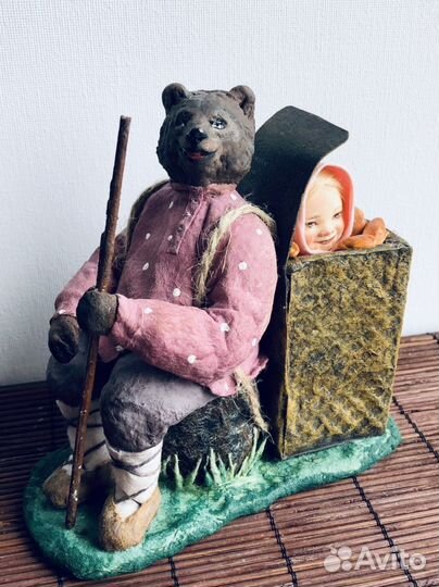 Ватные игрушка Маша и Медведь