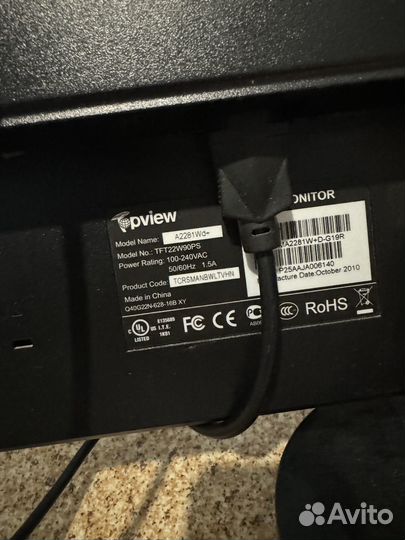 Монитор Topview 60 гц