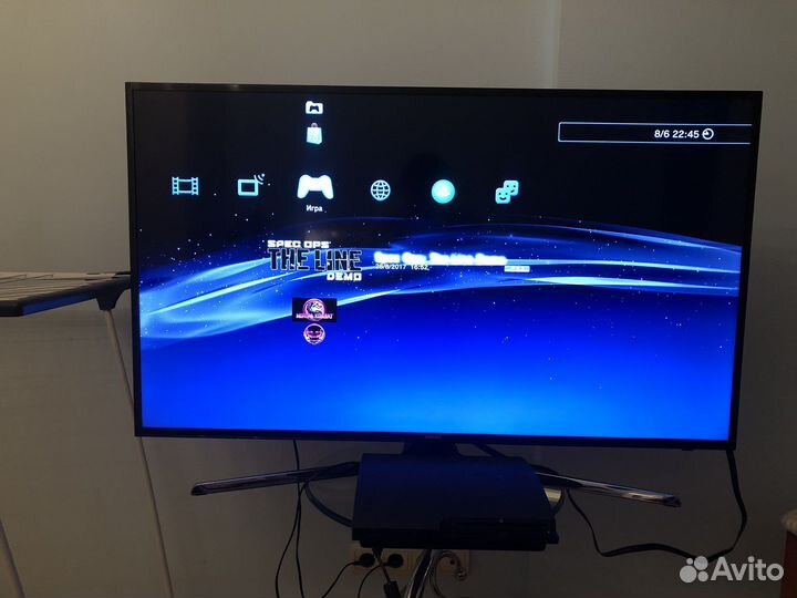 Sony playstation 3 прошитая с играми и 4 диска